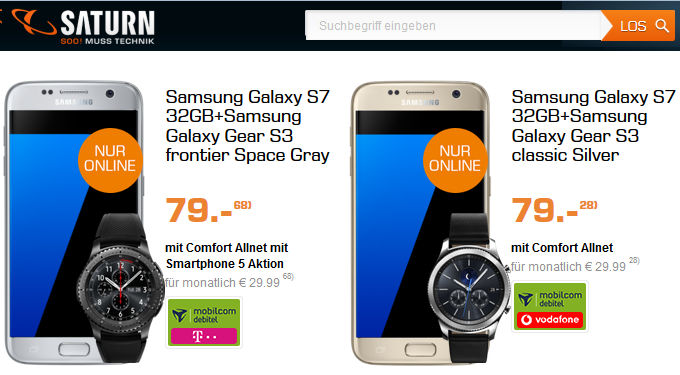 Saturn Smartphone Nacht Samsung Galaxy S7 S8 Ohne Vertrag Ab 369