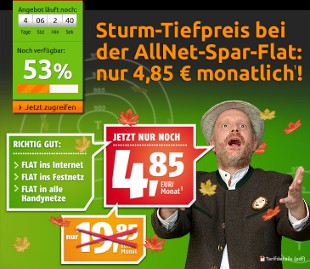 Crash-Tarife Klarmobil Deal